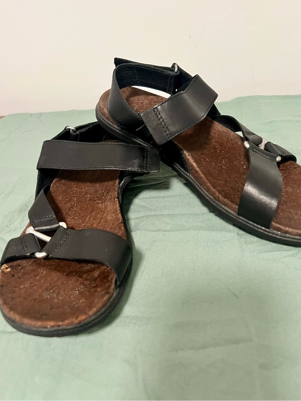Merrell Black Women's Leather Strap Sandals